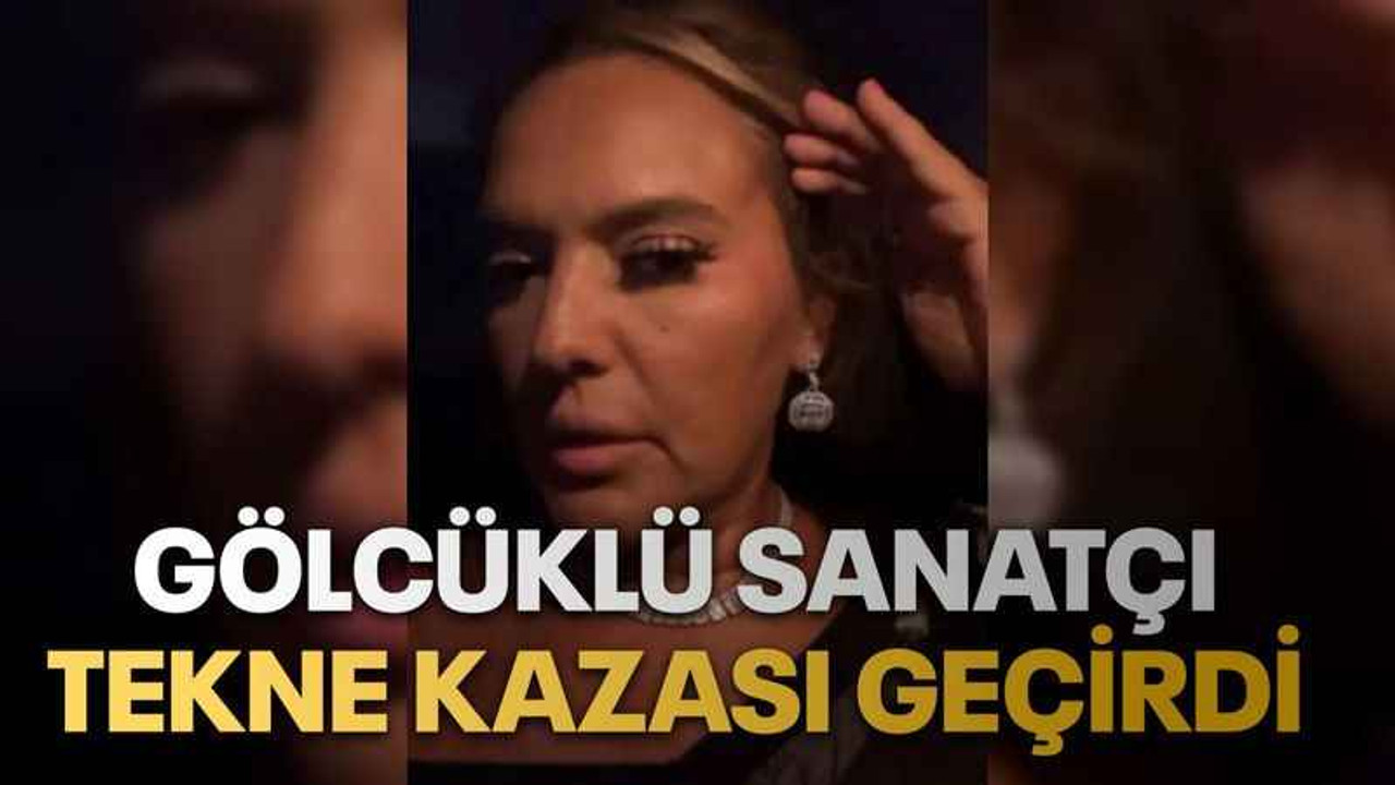 Gölcüklü sanatçı tekne kazası geçirdi
